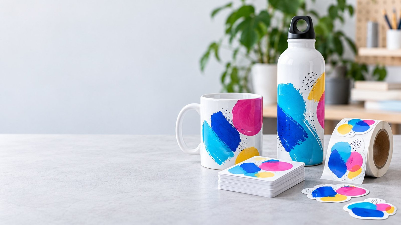 Tazza, borraccia ed etichette personalizzabili RP Grafica