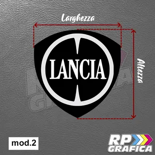 Adesivo Copri Logo per Lancia mod.2