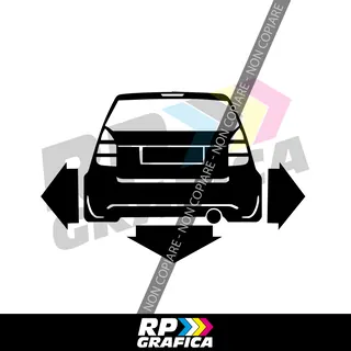 Adesivo Down&Out Citroen C2