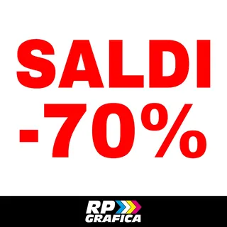 Adesivo Saldi Vetrina Negozio Personalizzato