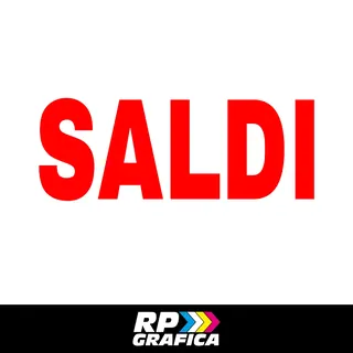 Adesivo Scritta Saldi Vetrina Negozio