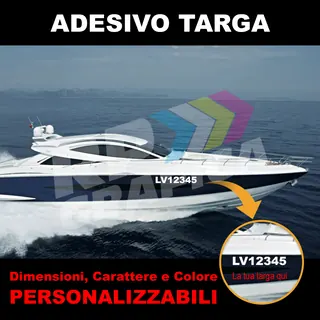 Adesivo Targa per Barche
