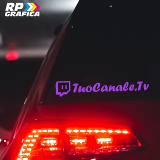 Adesivo Twitch Nome Personalizzato