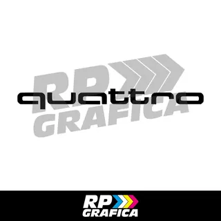 Audi Quattro Scritta Logo