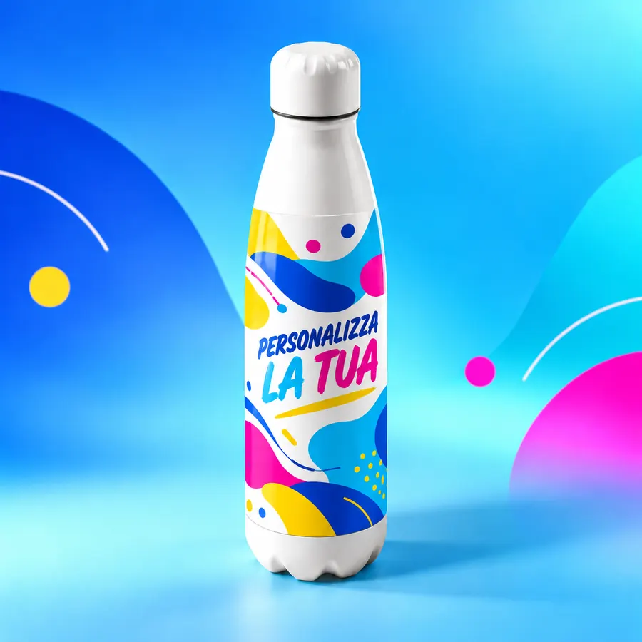 Borraccia personalizzata da 700 ml con grafica colorata