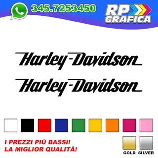 Coppia Adesivi Harley Davidson Stickers Decal