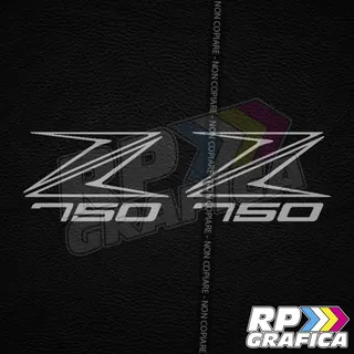Coppia Adesivi Kawasaki Z750 Stickers Decal