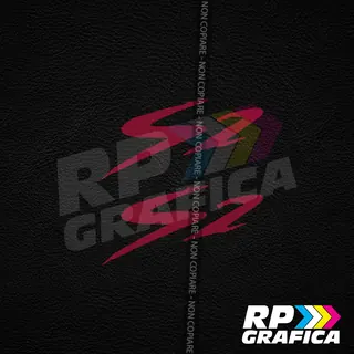 Coppia Adesivi Yamaha FZ6 S2 Logo Stickers Decal
