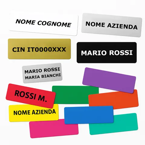 Etichette citofono personalizzate