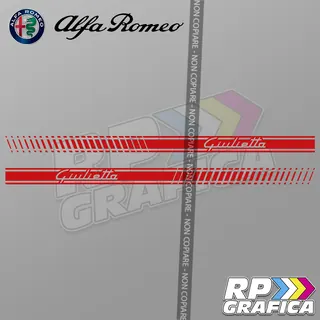 Fasce Strisce Laterali Adesive per Alfa Romeo Giulietta