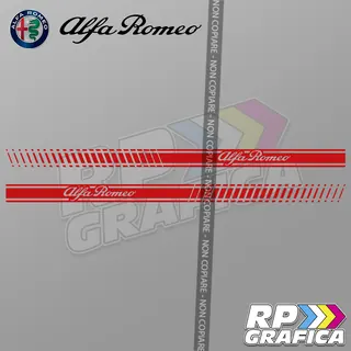 Fasce Strisce Laterali Adesive per Alfa Romeo