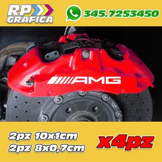 Kit 4 Adesivi AMG Sticker Pinze Freno