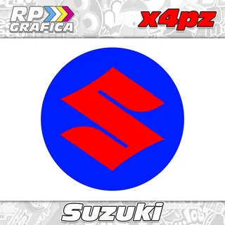 Kit 4 Adesivi Copri Mozzi Suzuki Personalizzati