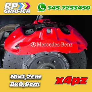 Kit 4 Adesivi Mercedes Benz Sticker Pinze Freno