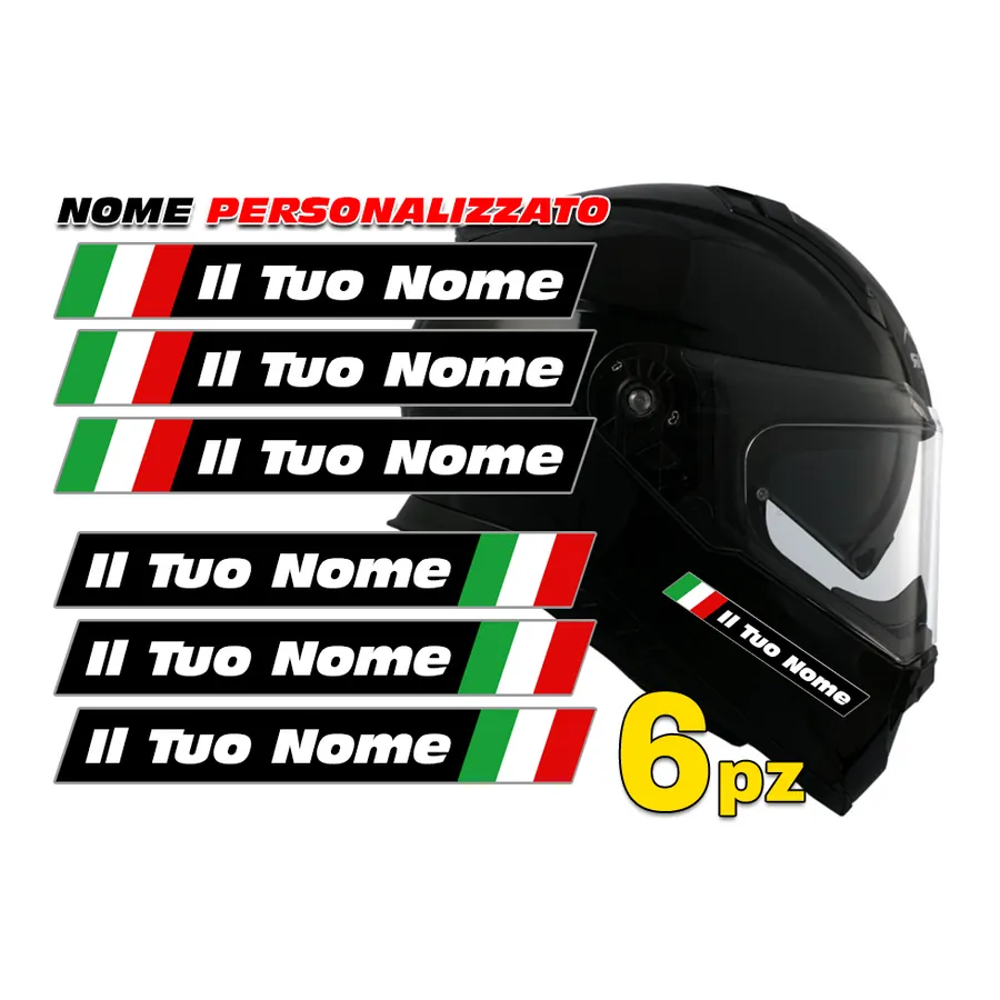 Kit adesivi casco personalizzati