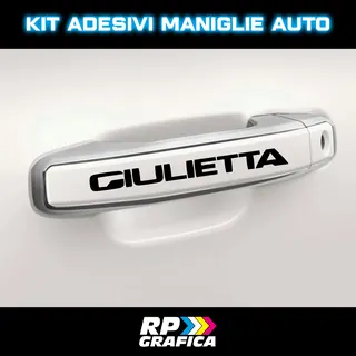 Kit Adesivi Giulietta Maniglie Sportelli