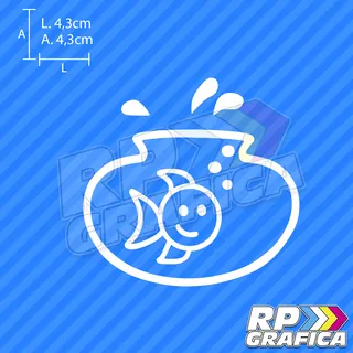 Pesce acquario - Adesivi Famiglia