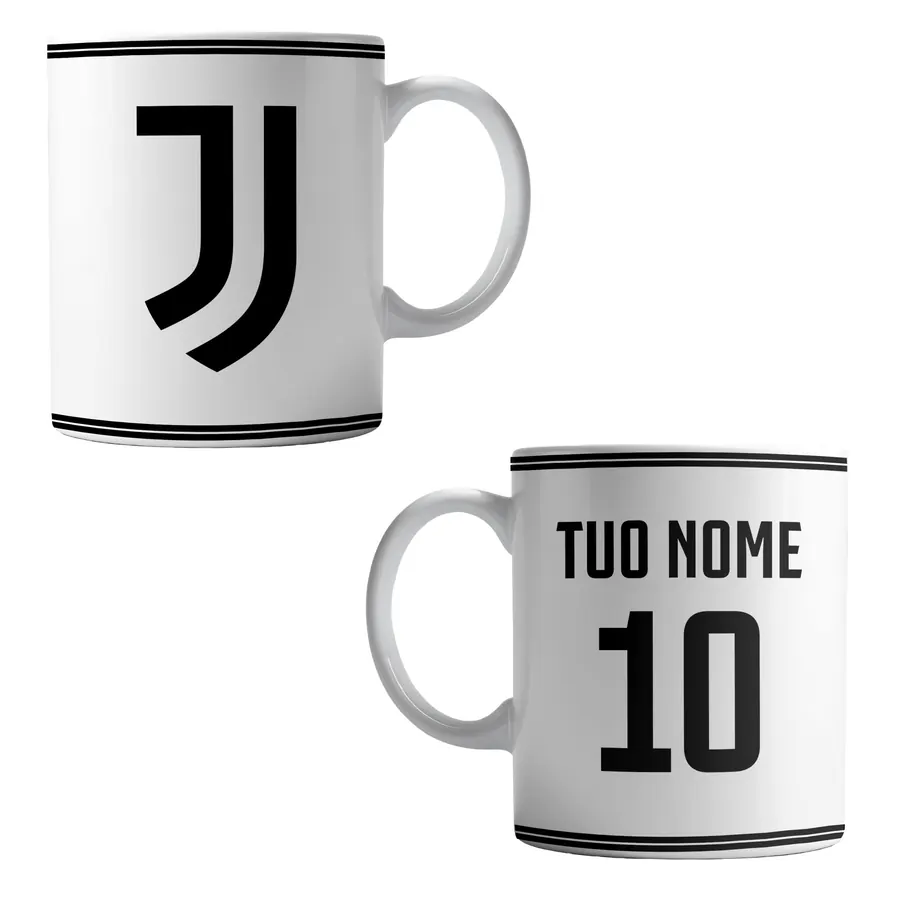 Tazza Personalizzata Juventus con Nome e Numero ceramica