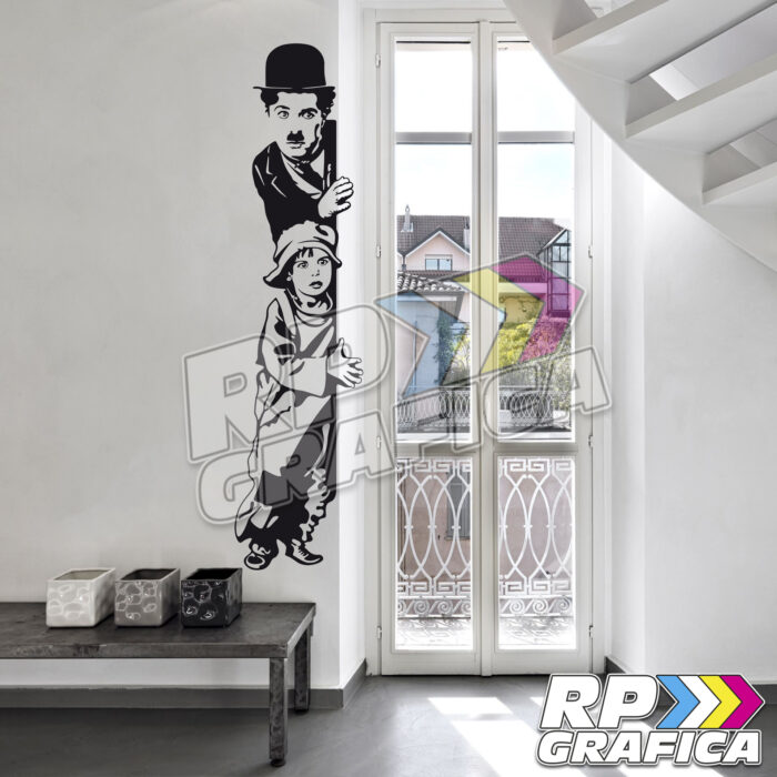 Adesivo Murale Charlie Chaplin