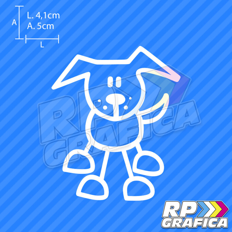 Cane felice - Adesivi Famiglia