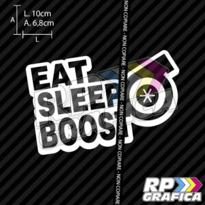 Adesivo Eat sleep boost
