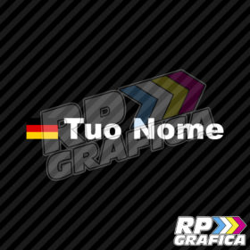 Bandiera Germania + Nome