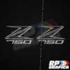 Coppia Adesivi Kawasaki Z750 Stickers Decal