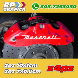 Kit 4 Adesivi Maserati Sticker Pinze Freno