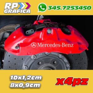 Kit 4 Adesivi Mercedes Benz Sticker Pinze Freno
