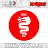 Kit 4 Adesivi Copri Mozzi Alfa Romeo Personalizzati