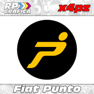 Kit 4 Adesivi Copri Mozzi Fiat Punto Personalizzati