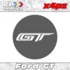 Kit 4 Adesivi Copri Mozzi Ford GT Personalizzati