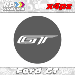 Kit 4 Adesivi Copri Mozzi Ford GT Personalizzati