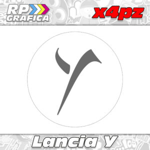 Kit 4 Adesivi Copri Mozzi Lancia Y Personalizzati