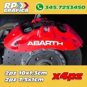 Kit 4 Adesivi Abarth Sticker Pinze Freno