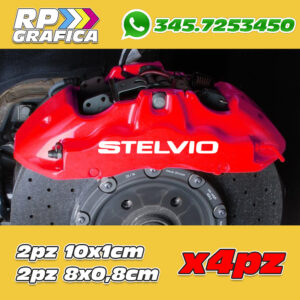 Kit 4 Adesivi Stelvio Sticker Pinze Freno