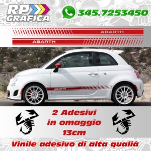 Fasce Laterali Adesive Fiat 500 Abarth 595 fiancate