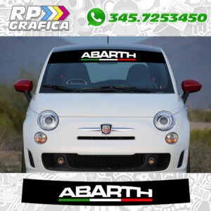Fasce Parasole Adesiva Fiat 500 Abarth 595 Tricolore