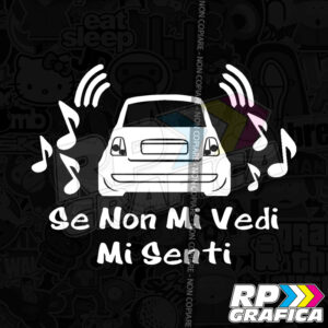 Se non mi vedi mi senti Fiat 500