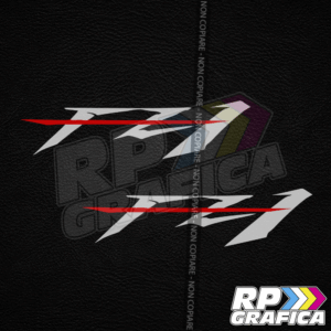 Coppia Adesivi Yamaha FZ1 Stickers Decal Bicolore