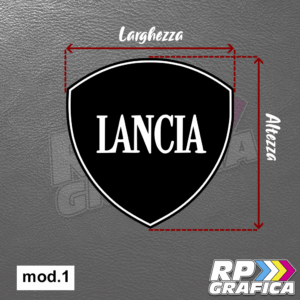 Adesivo Copri Logo per Lancia