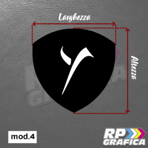 Adesivo Copri Logo per Lancia Y mod.4