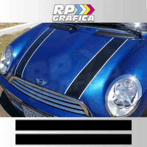 Fasce Adesive Strisce Bicolore Cofano Mini Cooper