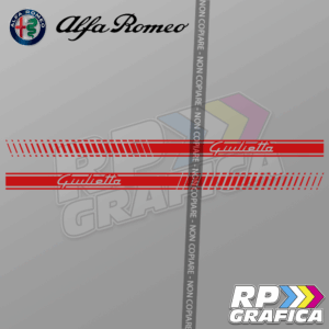 Fasce Strisce Laterali Adesive per Alfa Romeo Giulietta