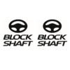 2 Adesivi Block Shaft Antifurto