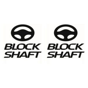 2 Adesivi Block Shaft Antifurto