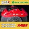Kit 4 Adesivi Tesla Sticker Pinze Freno