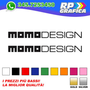 Coppia 2 Adesivi Momo Design