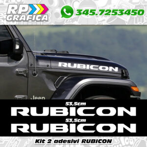 Kit 2 Adesivi Jeep RUBICON 4x4