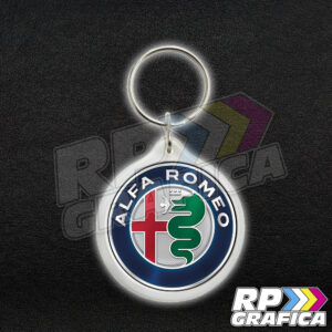 Portachiavi con Logo Alfa Romeo
